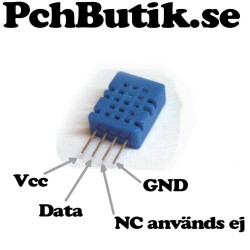 Temperatur och fuktsensor, 2 sensorer till Arduino