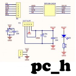 Adapter från 5 Volt till 3.3Volt för NRF24L01