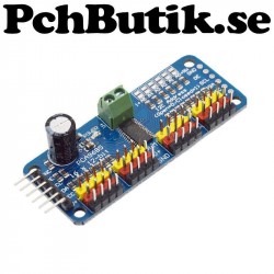 I2C för att styra 16 servon PCA9685, passar Arduino