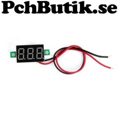 Digital mätare DC 2.5-30 Voltmeter Röd LED