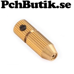 Chuck för ca: 2.2 mm Axel. Låser borr 0.7 till 1.4 mm