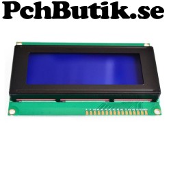 LCD HD44780 Kompatibel 20x4 tecken, passar Arduino