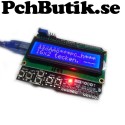 16x2 LCD 1602 Display Uno shield med knappar.