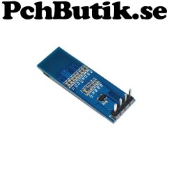 Mini OLED display med 128x32 vita pixlar. I2C SSD1306