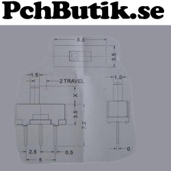 5-pack. micro strömbrytare, passar på kopplingsdäck