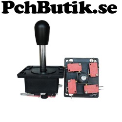 Joystick med 4 microbrytare, 4 eller 8 lägen.