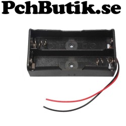 Batterihållare för 2 18650 batteri 7.4 Volt