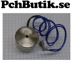 Elektromagnet 12 Volt 0,3A, hållkraft 15Kg.