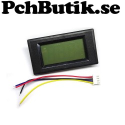 Panel mätare LCD (minus)-19.99 till (plus)+19.99 Voltmeter. Blå belysning.