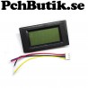 Panel mätare LCD (minus)-19.99 till (plus)+19.99 Voltmeter. Blå belysning.