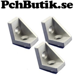 3-pack Aluminium vinkel