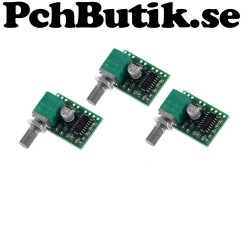 3-Pack Universal stereo förstärkare upp till 3 Watt, passar Arduino