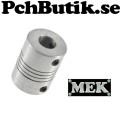 Axel adapter 5 till 8, 8 till 5mm med flex. MEK