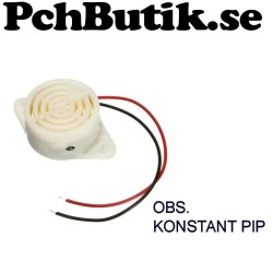 Summer konstant pip 95dB, 3 till 24 Volt Piezo. Passar Arduino