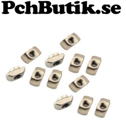 12 st.M3 T Sliding Nut Zinc Plated Carbon Steel for 2020 Aluminum. MEK