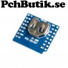 RTC DS1307 (Real Time Clock) + battery - Shield for WeMos D1