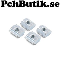 4 st. T Sliding Nut Block Square Nuts 2020. MEK