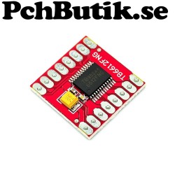 H-brygga TB6612FNG stegmotor drivare mm. Passar Arduino.