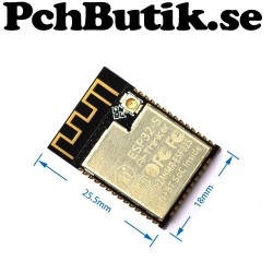 Ai-Thinker ESP32-S 2.4G WiFi+BT BLE SoC. Antenn PCB och IPEX