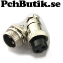 Aviation Plug 2-Pin 16mm GX16-2 Metal Male Female Panel Connector