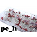 100 pcs Metallized Polyester Film Capacitors Assortment Kit, 10nF ~ 470nF High p