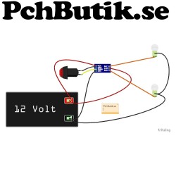 12 Volt växlande relä.