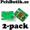 2-pack. Mini-B USB till PCB med hål-pads 