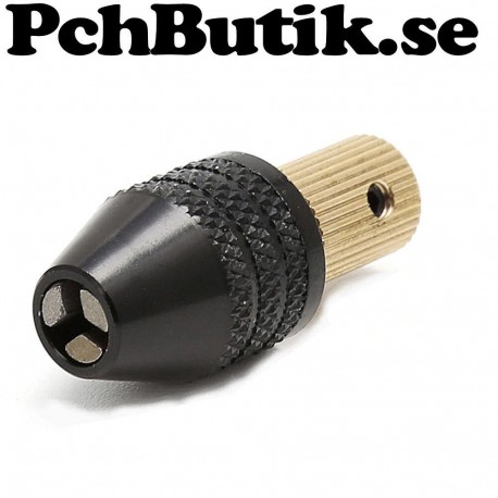 Chuck för 0.3-3.2 verktyg, passar 3.17mm axel