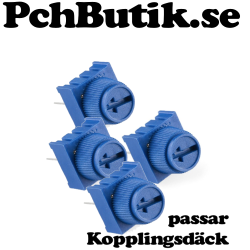 4-pack. 5K trimpotentiometer med ratt, passar kopplingsdäck