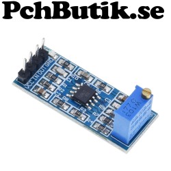 LM358 signal amplifier module with adjustable gain