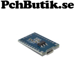 MCU-Kort med STM8 S103F3 processor.