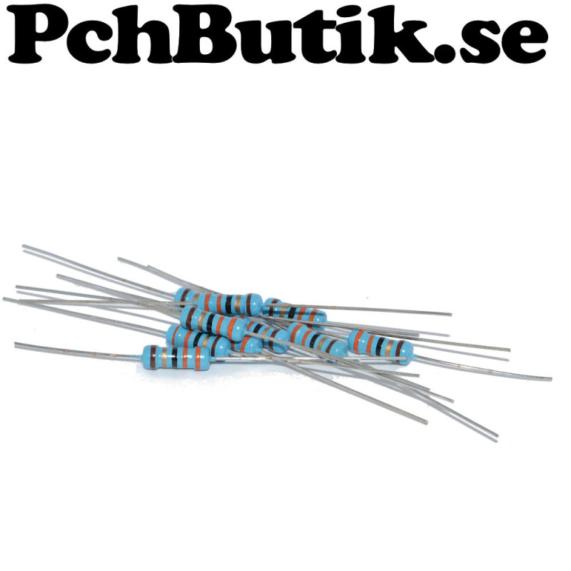 33 Ohm motstånd 0.5W genomgående resistor