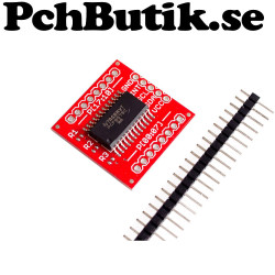 I2C expander till 16 pinnar, passar Arduino