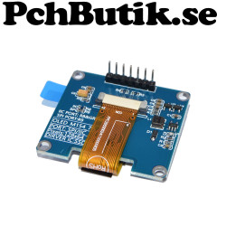 OLED display 1.54 tum,med 128x64 vita pixlar. SPI,SPD0301(kompatibel med 1309)