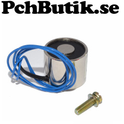 Elektromagnet 12 Volt, hållkraft 5.0Kg. Solenoid