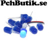 10 st lysdioder 10 mm blå kropp och ljus, passar Arduino