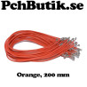 25-pack kabel med hylsa för XH2.54 200mm Orange.