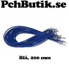 25-pack kabel med hylsa för XH2.54 200mm Blå.