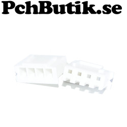 Housing 4p Skal för montering av kabel med hylsa. 25-pack