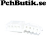 Housing 4p Skal för montering av kabel med hylsa. 25-pack