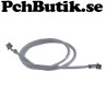 25-pack kabel med hylsa för XH2.54 200mm Vit.