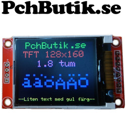 Fullfärgs skärm, display TFT LCD och SD-läsare, passar Arduino.