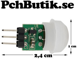 2-Pack Mini PIR infraröd person detektor, passar Arduino