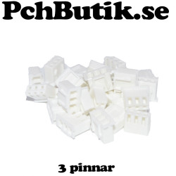 Housing 3p Skal för montering av kabel med hylsa. 25-pack