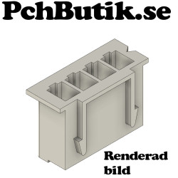 Housing 4p Skal för montering av kabel med hylsa. 25-pack