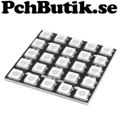 25 Bits WS2812 5050 RGB LED fyrkant