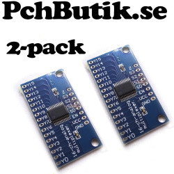 2-pack MUX 16 till 1, 1 till 16. Analog eller digital signal. passar Arduino