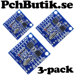 3-pack Realtids-klocka(RTC) med I2C-interface DS1307. Passar Arduino