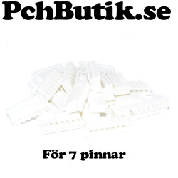 Housing 7p Skal för montering av kabel med hylsa. 25-pack