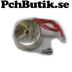 Elektromagnet 12 Volt 0,13A, hållkraft 15Kg.